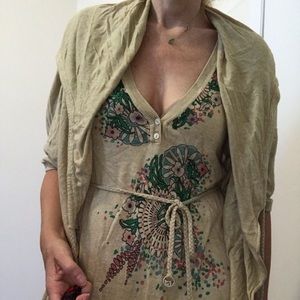 Top & Cardigan Combi, Size M